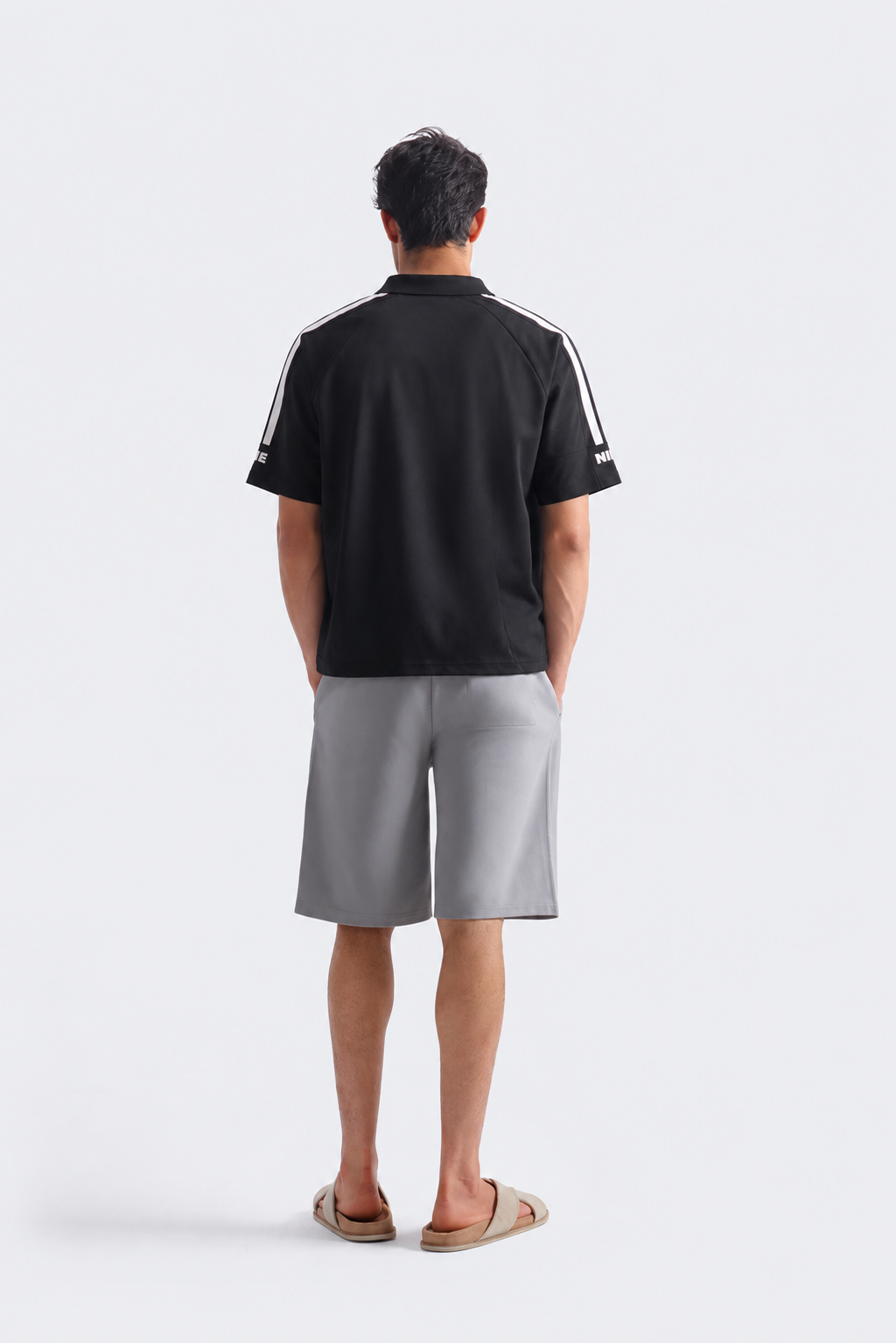 Men’s Performance Stripe T-Shirt - Black