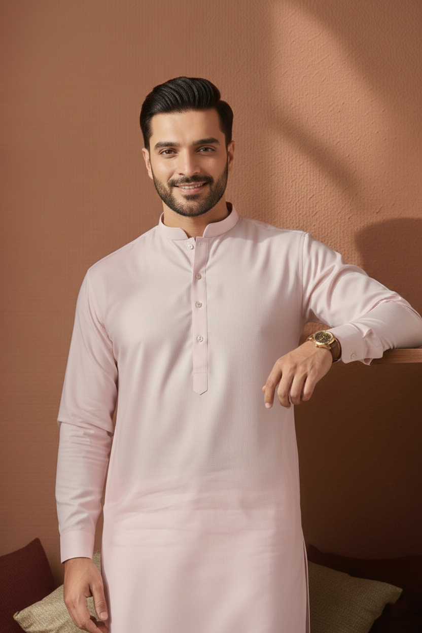 Refersh-Peach Kameez Shalwar