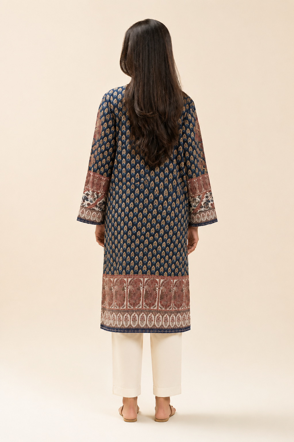 Basic Printed Lawn 3-Pieces Stitched