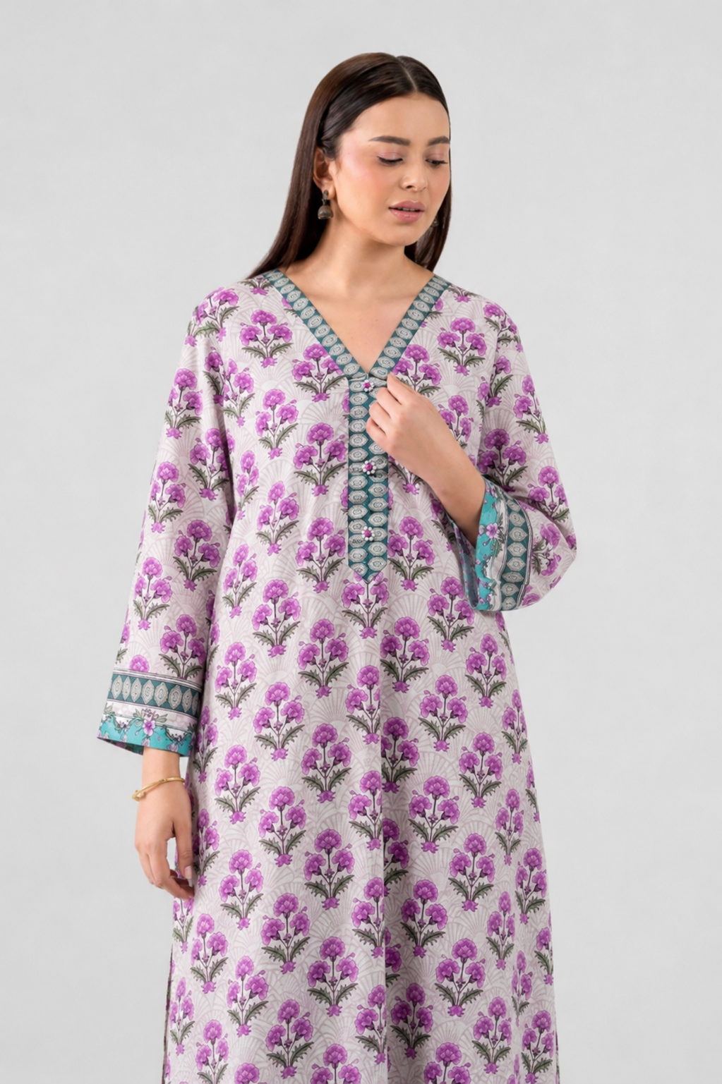 Basic Printed Lawn 3-Pieces Stitched