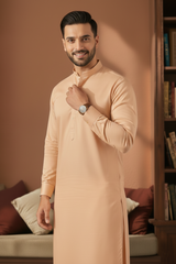 Refersh-Beige Kameez Shalwar