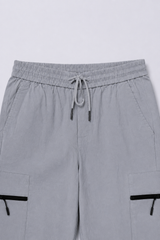 ZIPPED CARGO JOGGER TROUSERS
