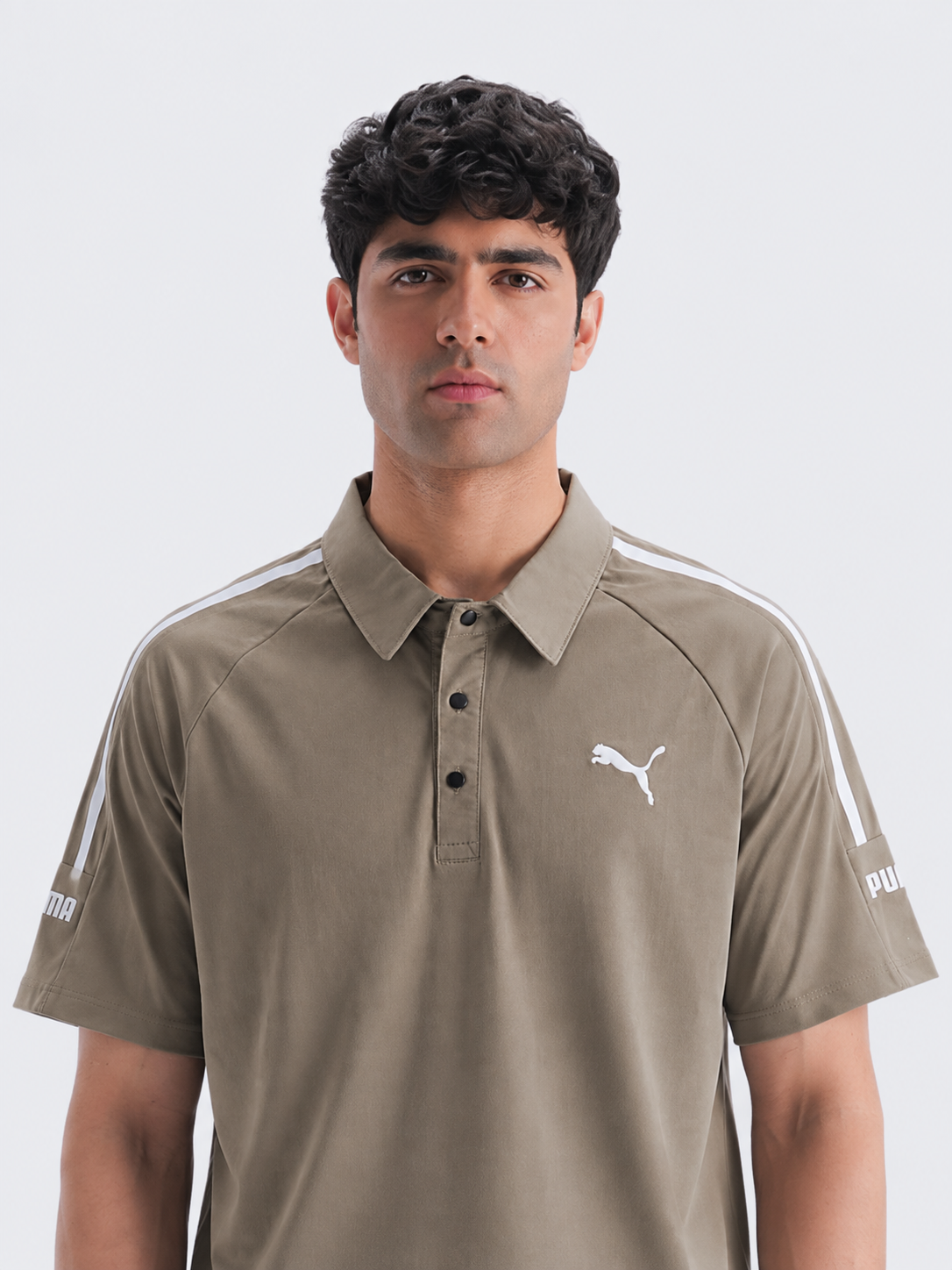 Men’s Performance Stripe T-Shirt - L-Brown