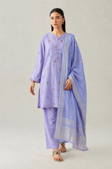 Lavender Printed Lawn 3PC Stitched Suit