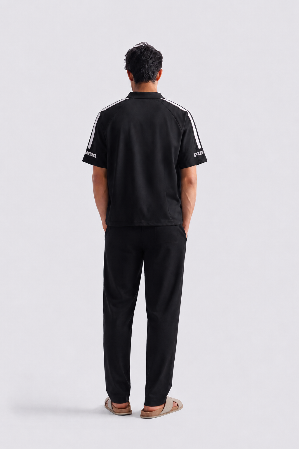 Men’s Performance Stripe T-Shirt - Black