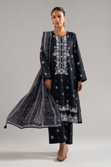 Embroidery Cotton 3-Pieces Stitched
