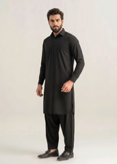 Muskan- Black Kameez Shalwar Shirt Collar