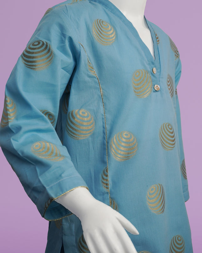 Blossom Blue Jacquard Suit