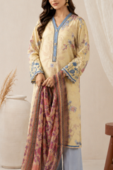 Basic Printed Lawn 3-Pieces Stitched