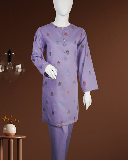 Soft Cotton Jacquard 3-Piece Suit