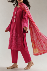 Embroidery Cotton 3-Pieces Stitched