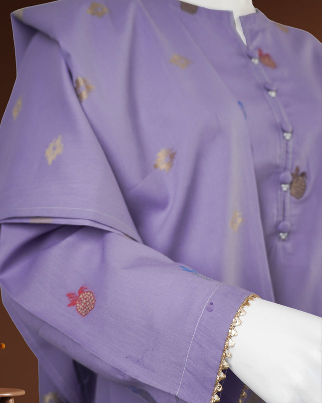 Soft Cotton Jacquard 3-Piece Suit
