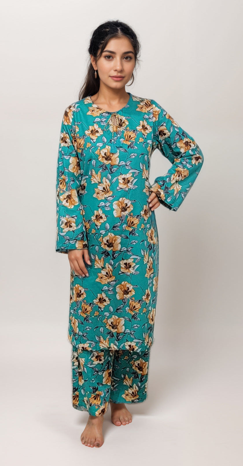 2 Pcs Printed Suit