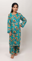 2 Pcs Printed Suit