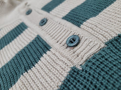 Striped Raglan Sweater – Green