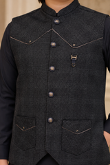 Boys Waistcoat Shalwar Kameez Set