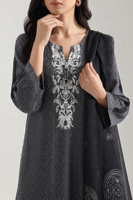 Embroidery Cotton 3-Pieces Stitched