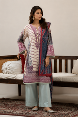 Basic Printed Lawn 3-Pieces Stitched