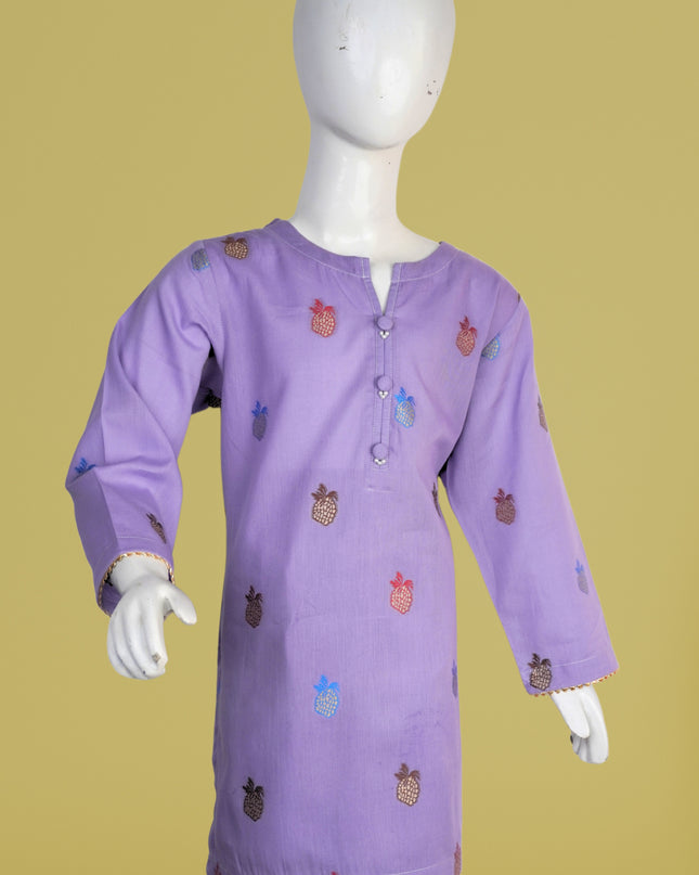 Blossom Purple Jacquard Suit