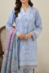 Basic Printed Lawn 3-Pieces Stitched