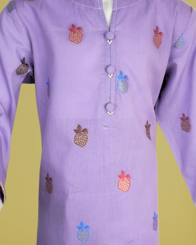 Blossom Purple Jacquard Suit