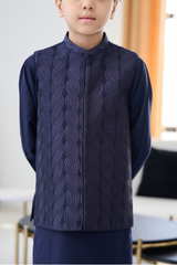 Boys Embroidered Waistcoat Shalwar Kameez Set