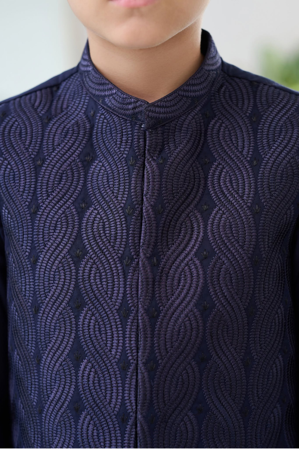 Boys Embroidered Waistcoat Shalwar Kameez Set