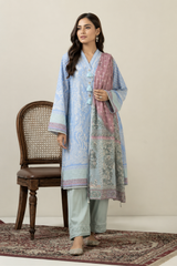 Basic Printed Lawn 3-Pieces Stitched