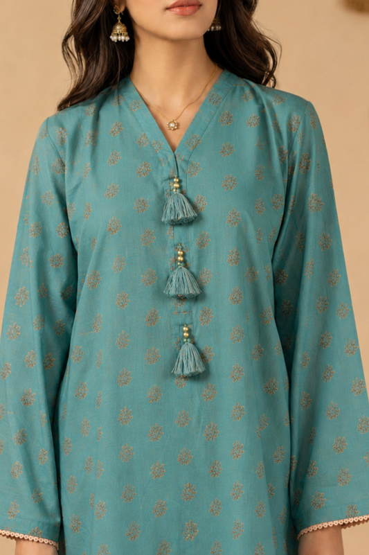 Basic Printed Lawn 3-Pieces Stitched