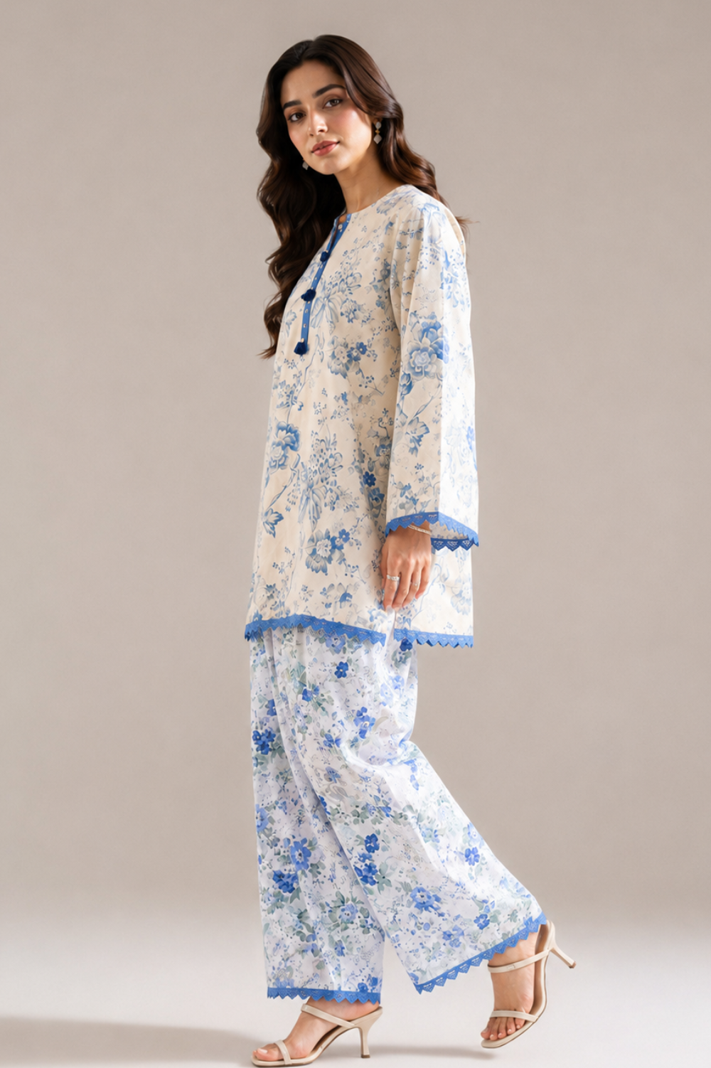 Basic Printed Lawn 2-Pieces Stitched