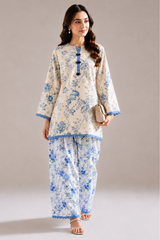 Basic Printed Lawn 2-Pieces Stitched