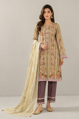 Basic Printed Lawn 3-Pieces Stitched