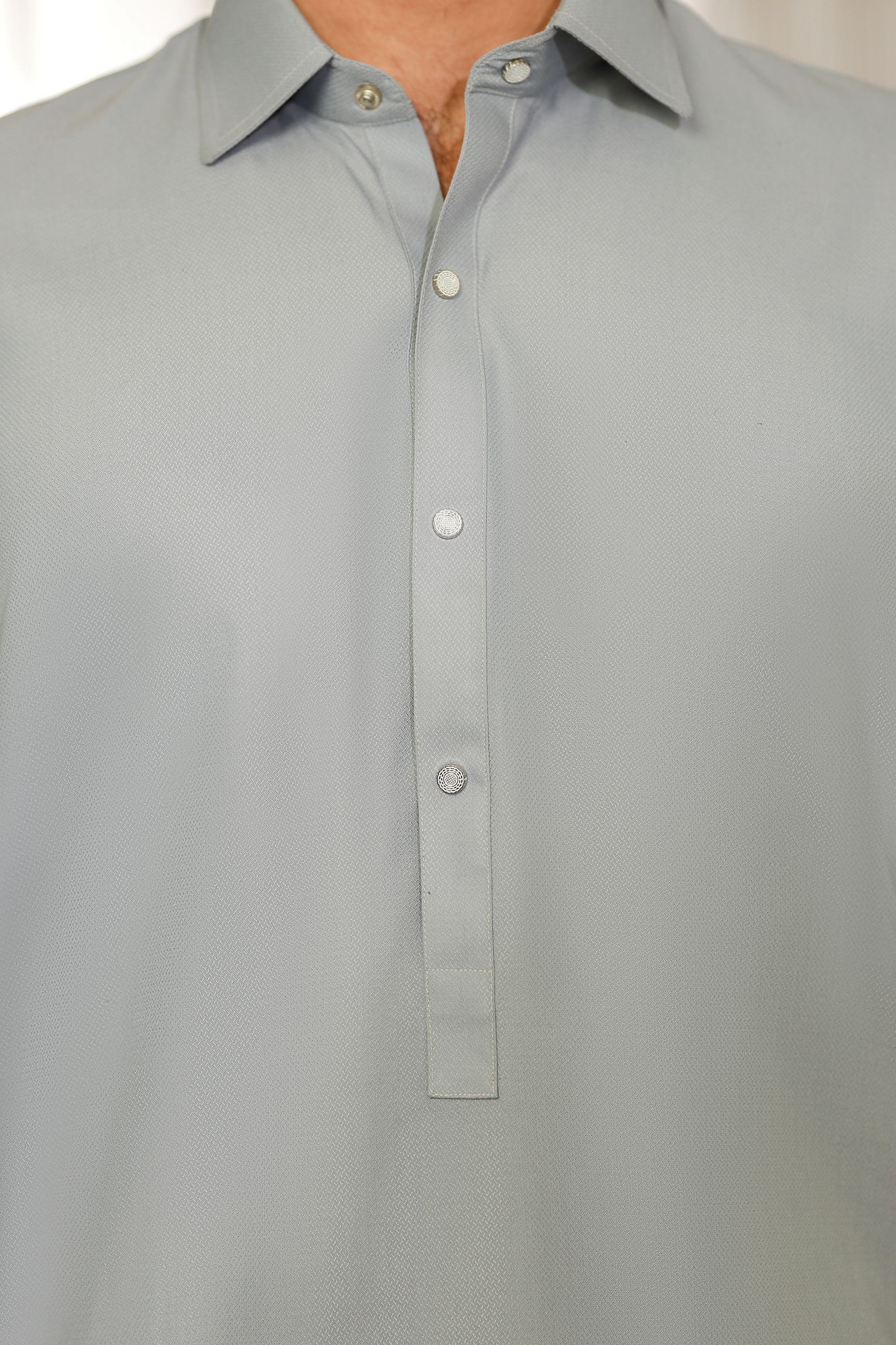 Dream Style- Ash Grey Kameez Shalwar