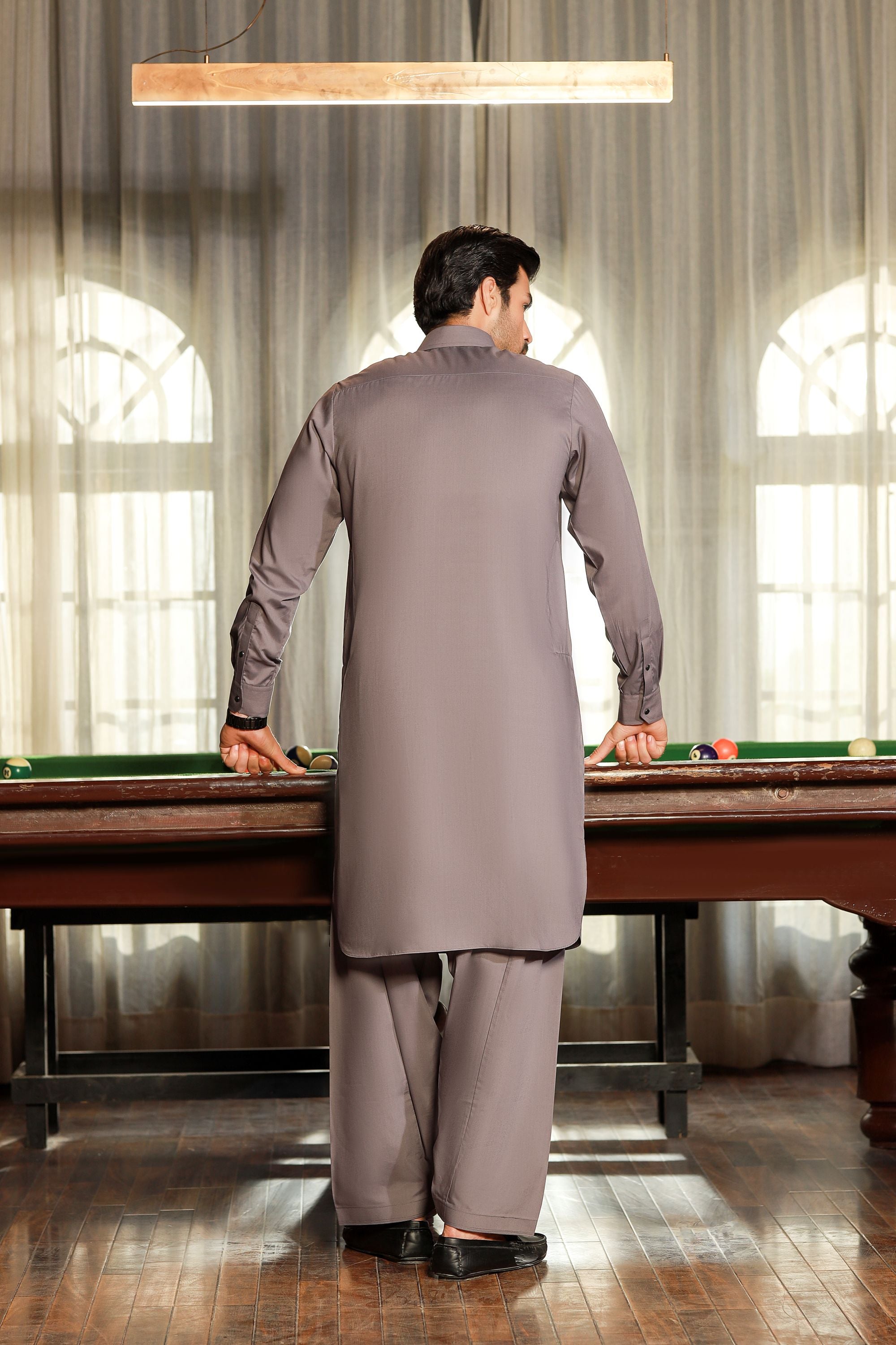 Gold Medal Style- Grey Kameez Shalwar