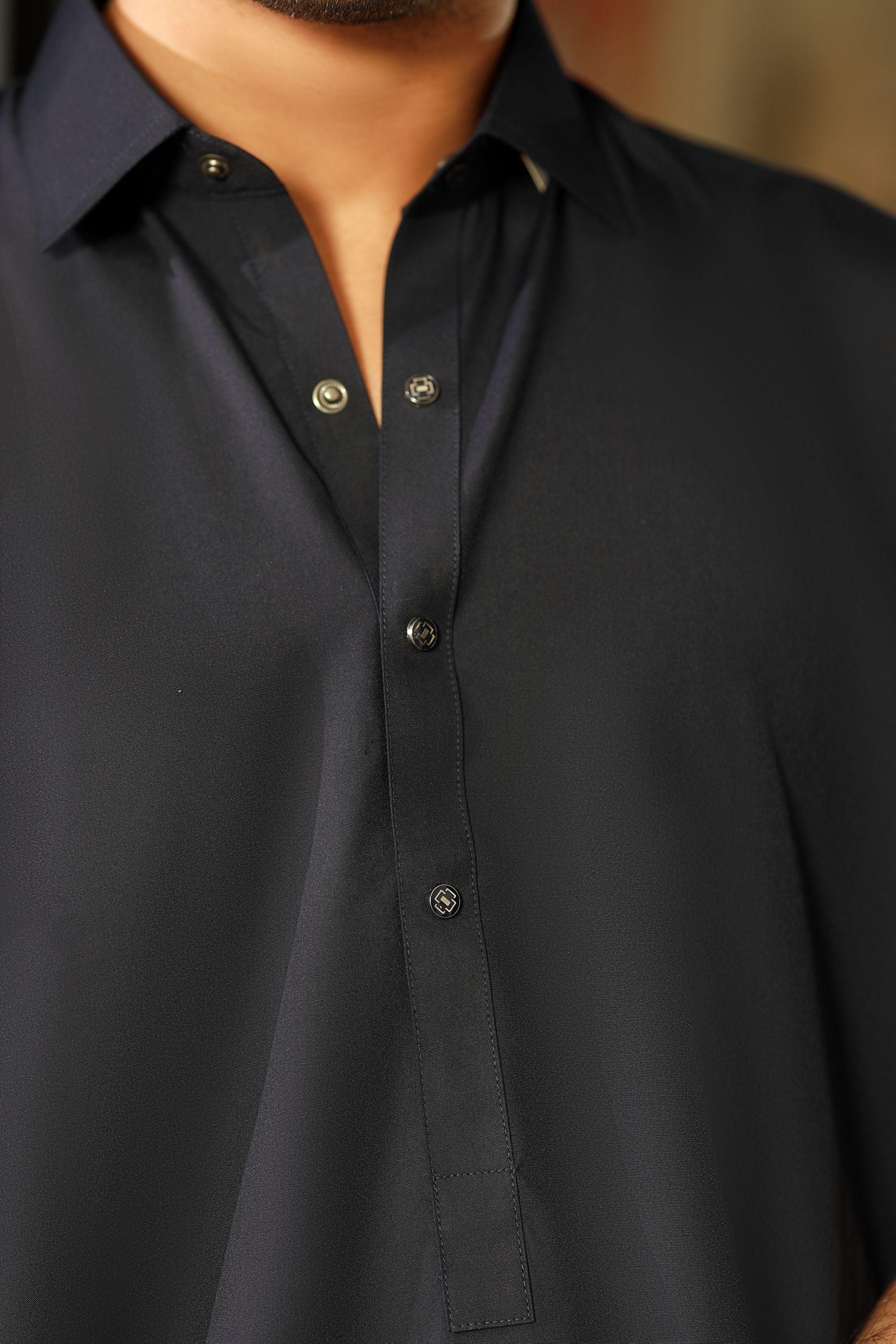 China Boski- Navy Kameez Shalwar