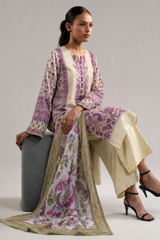 Basic Printed Lawn 3-Pieces Stitched