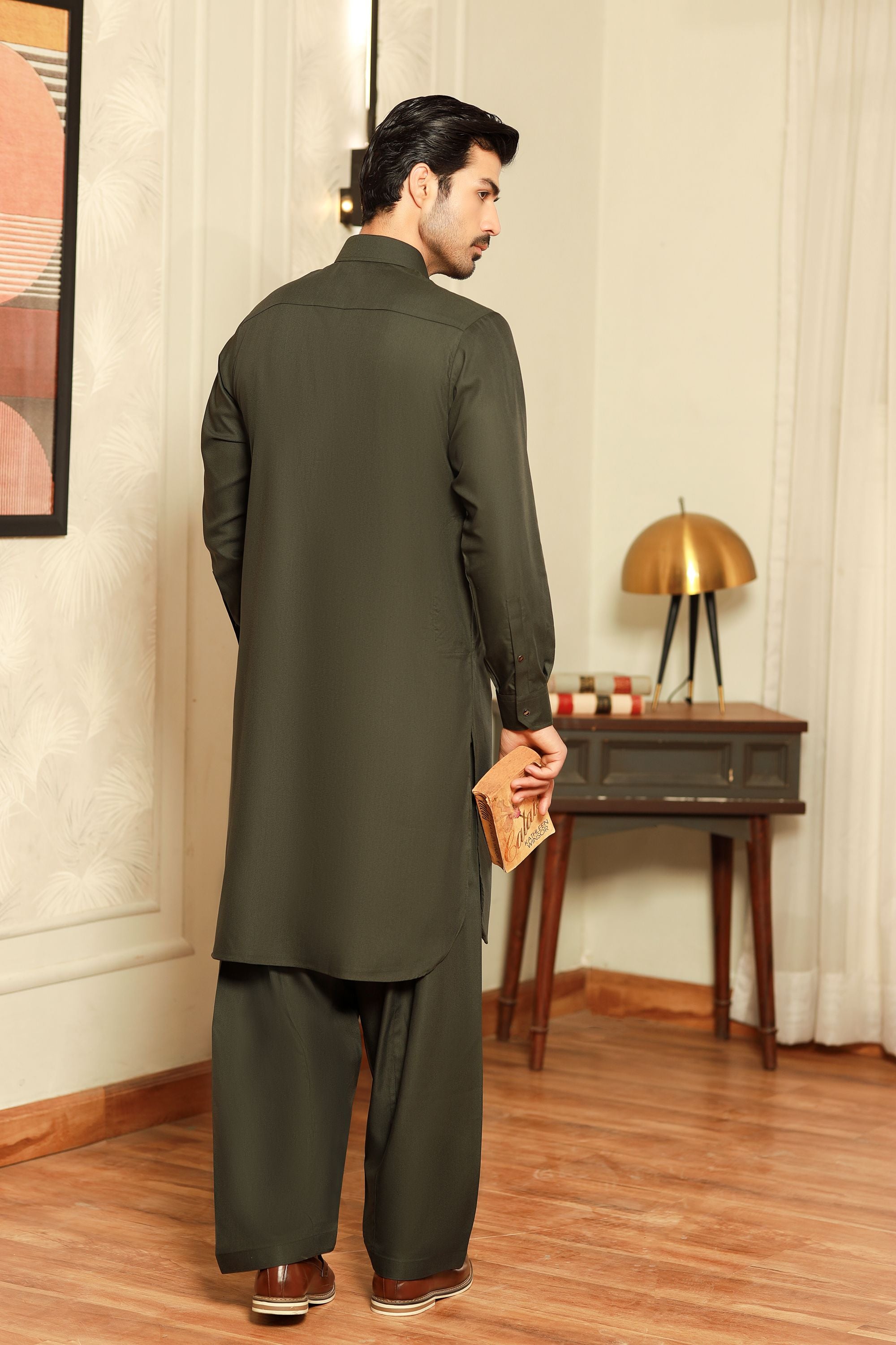 Dream Style- Green Kameez Shalwar
