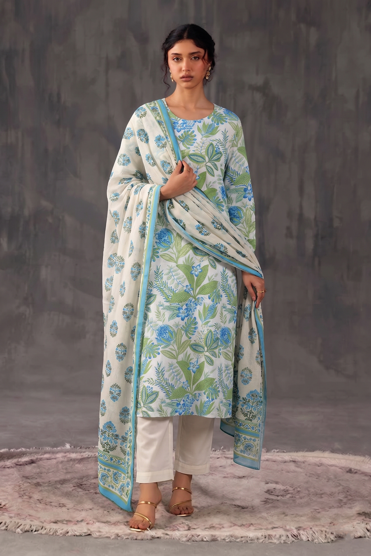 Basic Printed Lawn 3-Pieces Stitched