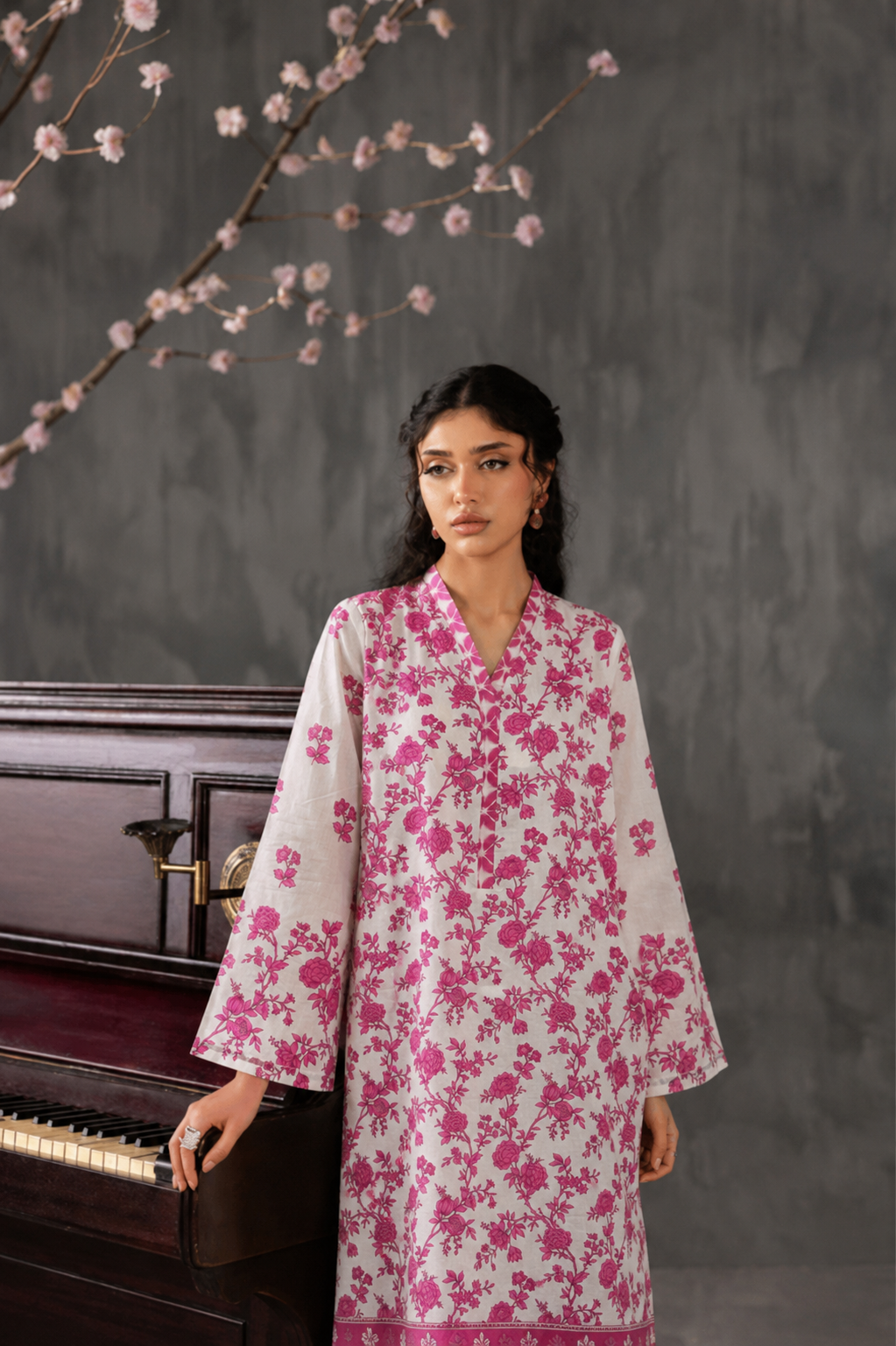Basic Printed Lawn 3-Pieces Stitched