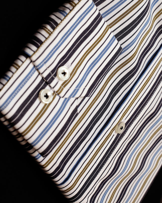 Men Casual Shirt Stripe