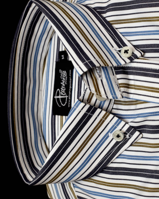 Men Casual Shirt Stripe