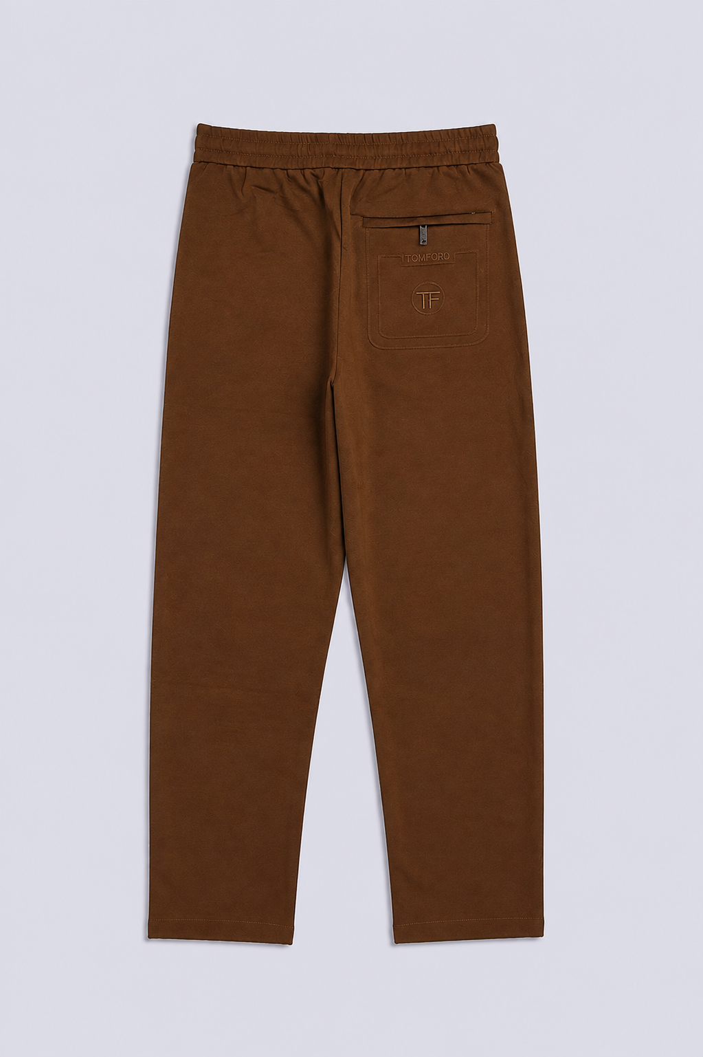 STRAIGHT FIT ZIPPED TROUSERS