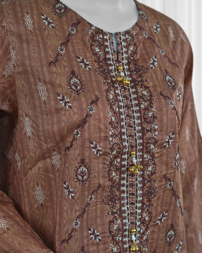 Embroidery-Printed-Traditional Style Kurti