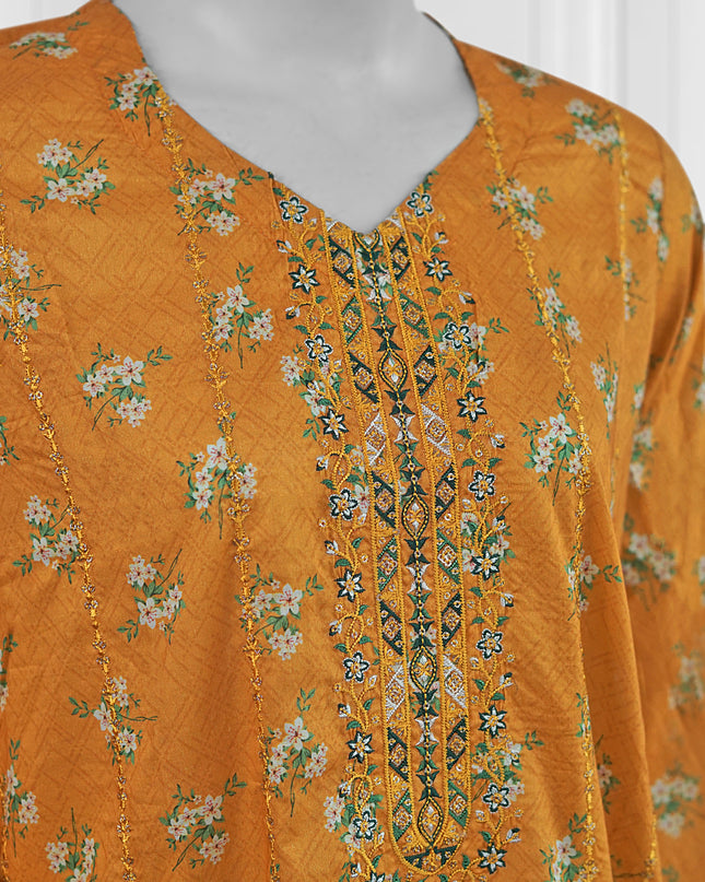 Embroidery-Printed Trendy Kurti