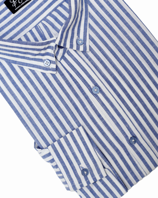 Men Casual Shirt Stripe
