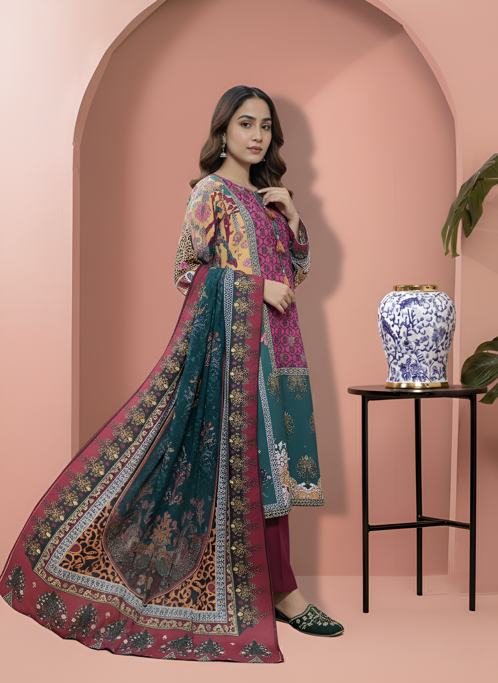 Printed 3 Pieces Khaddar