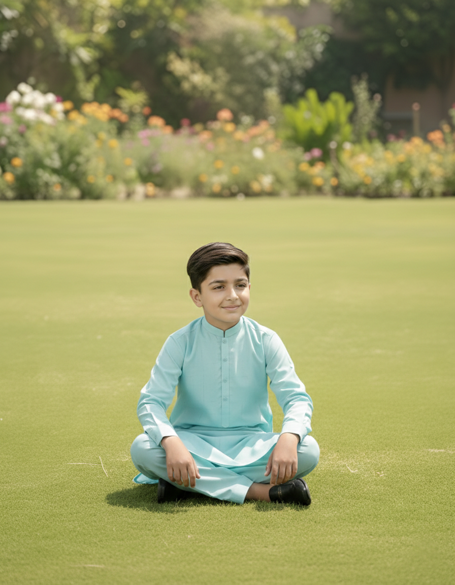 Comfort - Boy Aqua Kameez Shalwar