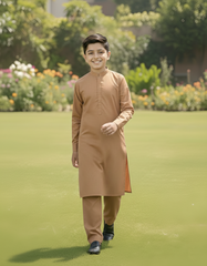 Comfort - Boy Brown Kameez Shalwar