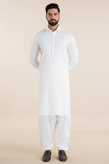 Men’s Classic White Shalwar Kameez