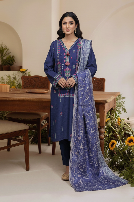 Embroidery 3 Pieces Khaddar